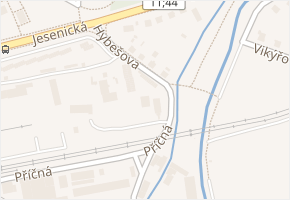 Hybešova v obci Šumperk - mapa ulice