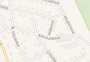 Kocourkova v obci Šumperk - mapa ulice