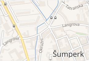Langrova v obci Šumperk - mapa ulice