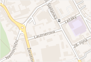 Lautnerova v obci Šumperk - mapa ulice