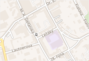 Ležáky v obci Šumperk - mapa ulice
