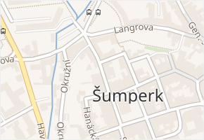 Lužickosrbská v obci Šumperk - mapa ulice