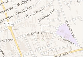 Melantrichova v obci Šumperk - mapa ulice