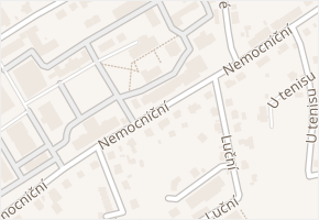 Nemocniční v obci Šumperk - mapa ulice