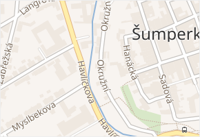 Okružní v obci Šumperk - mapa ulice