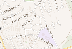 Pražská v obci Šumperk - mapa ulice