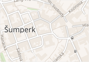Radniční v obci Šumperk - mapa ulice