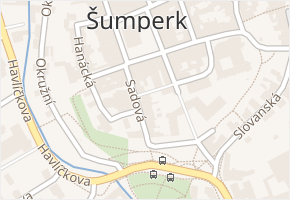 Sadová v obci Šumperk - mapa ulice