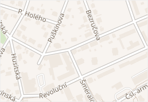 Šmeralova v obci Šumperk - mapa ulice