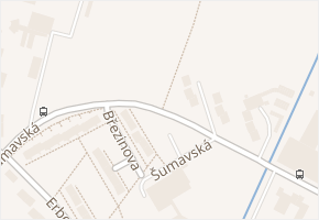 Šumavská v obci Šumperk - mapa ulice