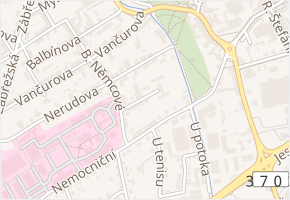 Třebízského v obci Šumperk - mapa ulice