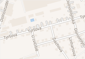 Tyršova v obci Šumperk - mapa ulice