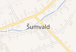 Šumvald v obci Šumvald - mapa části obce
