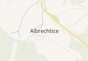 Albrechtice v obci Sušice - mapa části obce