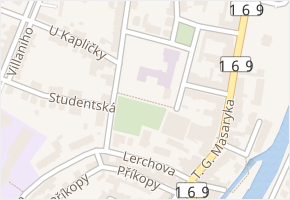 F. Procházky v obci Sušice - mapa ulice