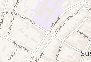 Klostermannova v obci Sušice - mapa ulice