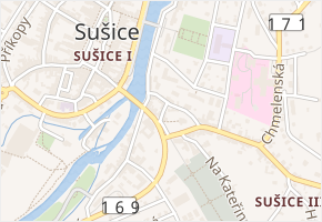 Krátká v obci Sušice - mapa ulice