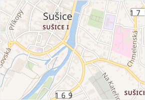 Mostní v obci Sušice - mapa ulice