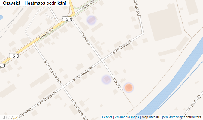 Mapa Otavská - Firmy v ulici.