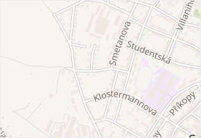 Pod Antonínem v obci Sušice - mapa ulice