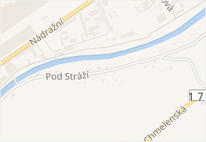 Pod Stráží v obci Sušice - mapa ulice