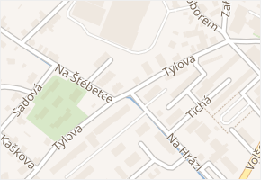 Tylova v obci Sušice - mapa ulice
