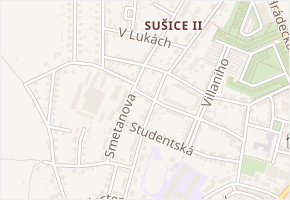 U Kapličky v obci Sušice - mapa ulice