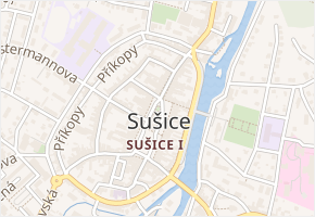 U Papírny v obci Sušice - mapa ulice