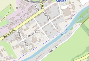 V Drahelinkách v obci Sušice - mapa ulice