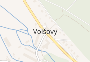 Volšovy v obci Sušice - mapa části obce