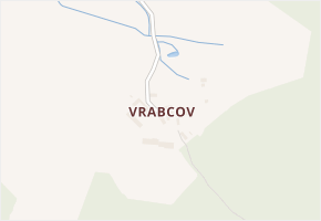 Vrabcov v obci Sušice - mapa části obce