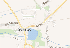 Hlavní v obci Svárov - mapa ulice