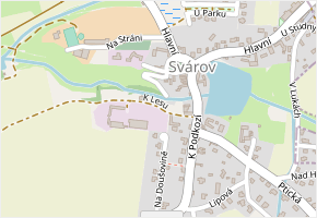 K Lesu v obci Svárov - mapa ulice