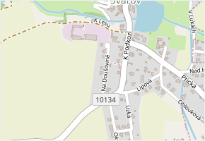 Na Doušovině v obci Svárov - mapa ulice