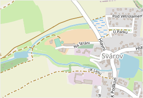 Na Stráni v obci Svárov - mapa ulice