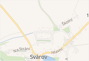 Pod Větrolamem v obci Svárov - mapa ulice