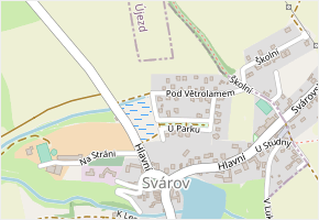 Slunná v obci Svárov - mapa ulice