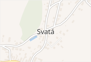 Svatá v obci Svatá - mapa části obce