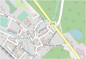Křižíkova v obci Svatava - mapa ulice
