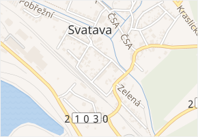 Mládežnická v obci Svatava - mapa ulice