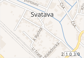 S. K. Neumanna v obci Svatava - mapa ulice