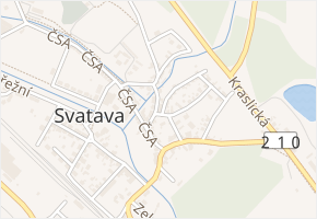 Sládkova v obci Svatava - mapa ulice