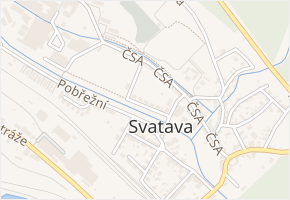 Sportovní v obci Svatava - mapa ulice
