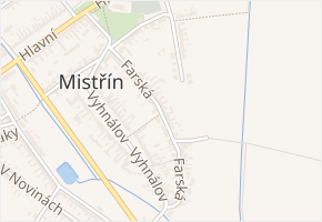 Farská v obci Svatobořice-Mistřín - mapa ulice