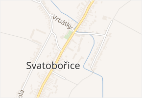 Milotická v obci Svatobořice-Mistřín - mapa ulice