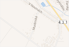 Mutěnská v obci Svatobořice-Mistřín - mapa ulice