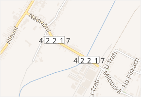 Nádražní v obci Svatobořice-Mistřín - mapa ulice