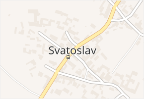 Svatoslav v obci Svatoslav - mapa části obce