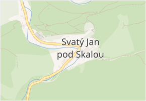 Na Skále v obci Svatý Jan pod Skalou - mapa ulice