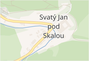 Svatý Jan pod Skalou v obci Svatý Jan pod Skalou - mapa části obce